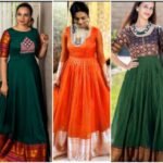 Convert Old Sari into Anarkali Dress Ideas t1