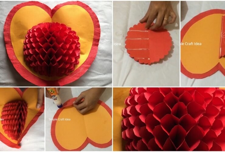 How to make Honey Comb Pop-up Card t1