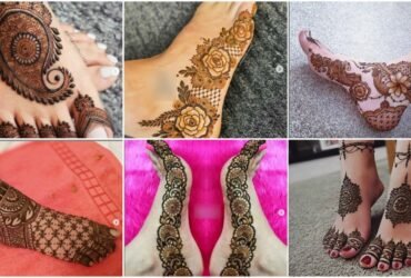Simple feet Mehndi Design t1