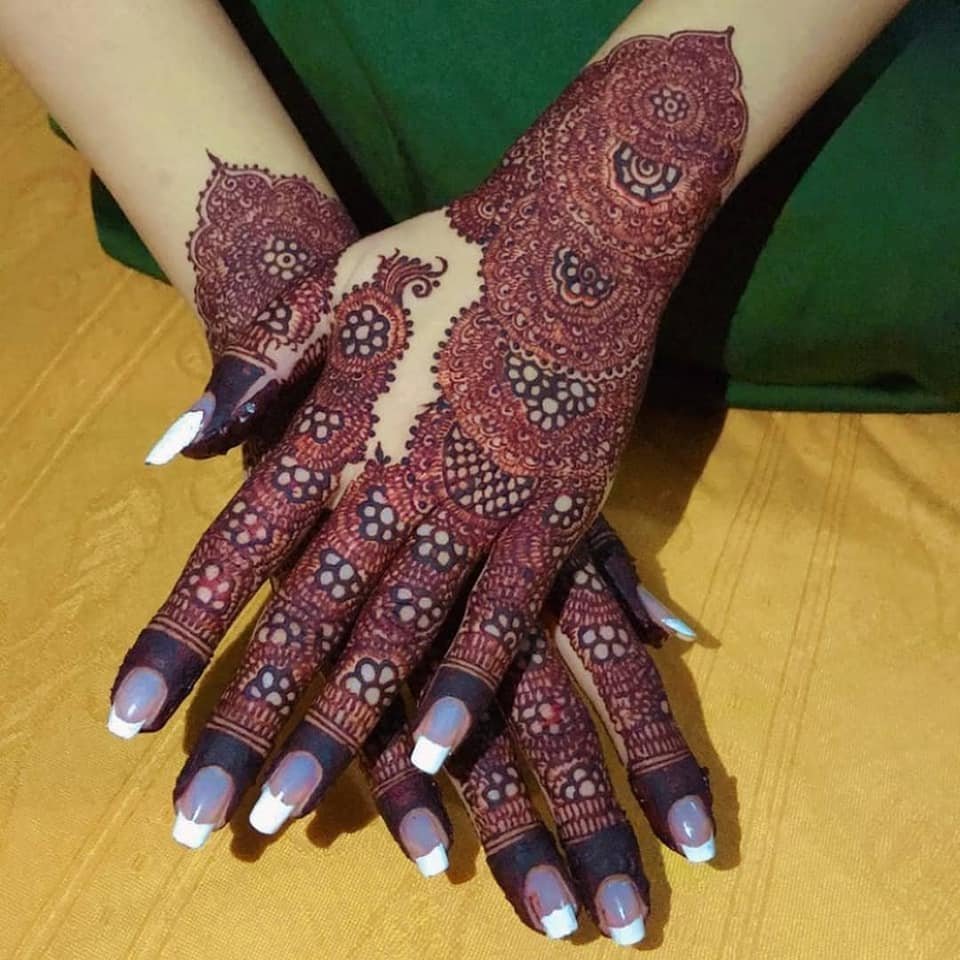 Back Hand Mehndi Design 1