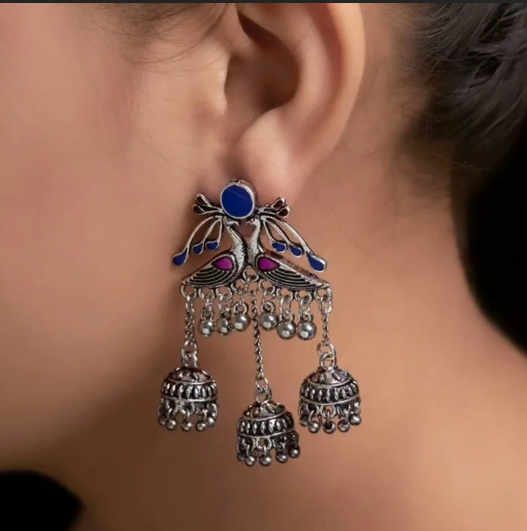 Silver Jhumka Earrings Design Collection 1