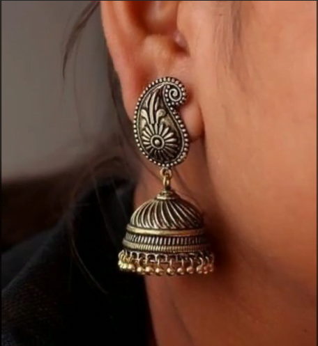 Silver Jhumka Earrings Design Collection 11