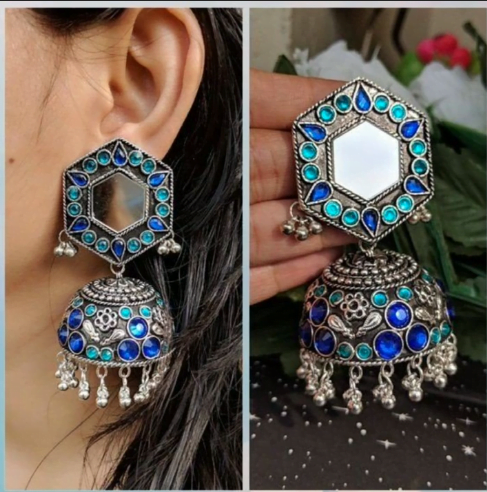 Silver Jhumka Earrings Design Collection 14