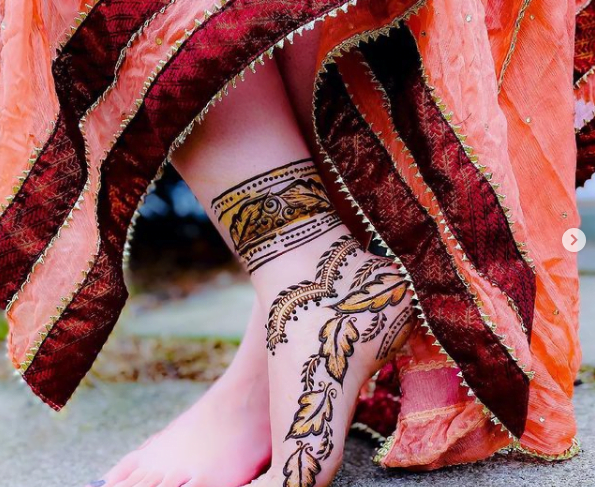 Foot mehndi design 3