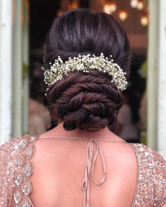 Elegant Bridal Bun Hairstyles Ideas 6