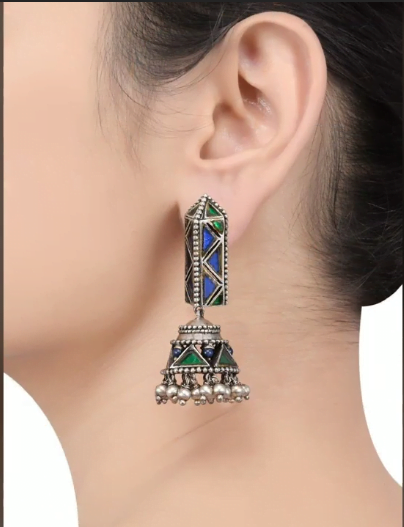 Silver Jhumka Earrings Design Collection 8