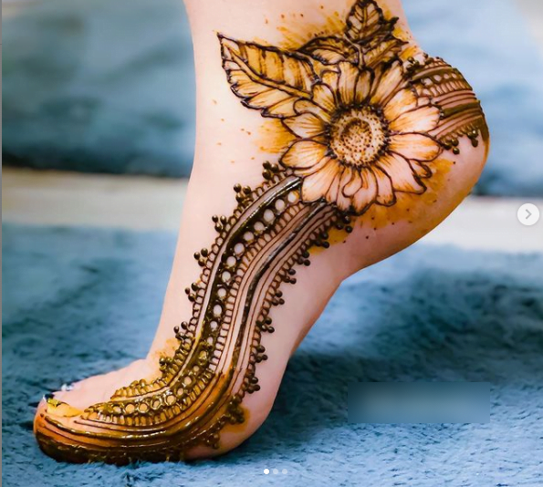 Foot mehndi design 9