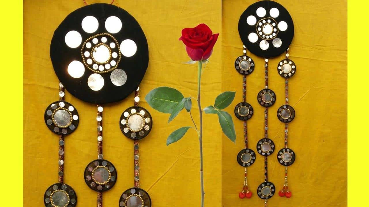 How to make beautiful wall hanging with bangles 1