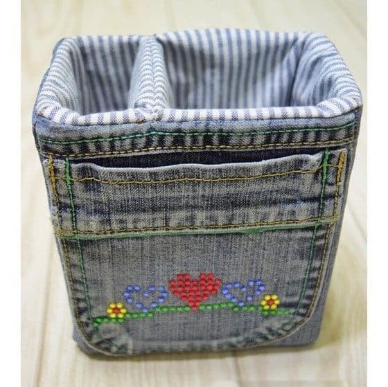 How to make Denim Storage Bags 1