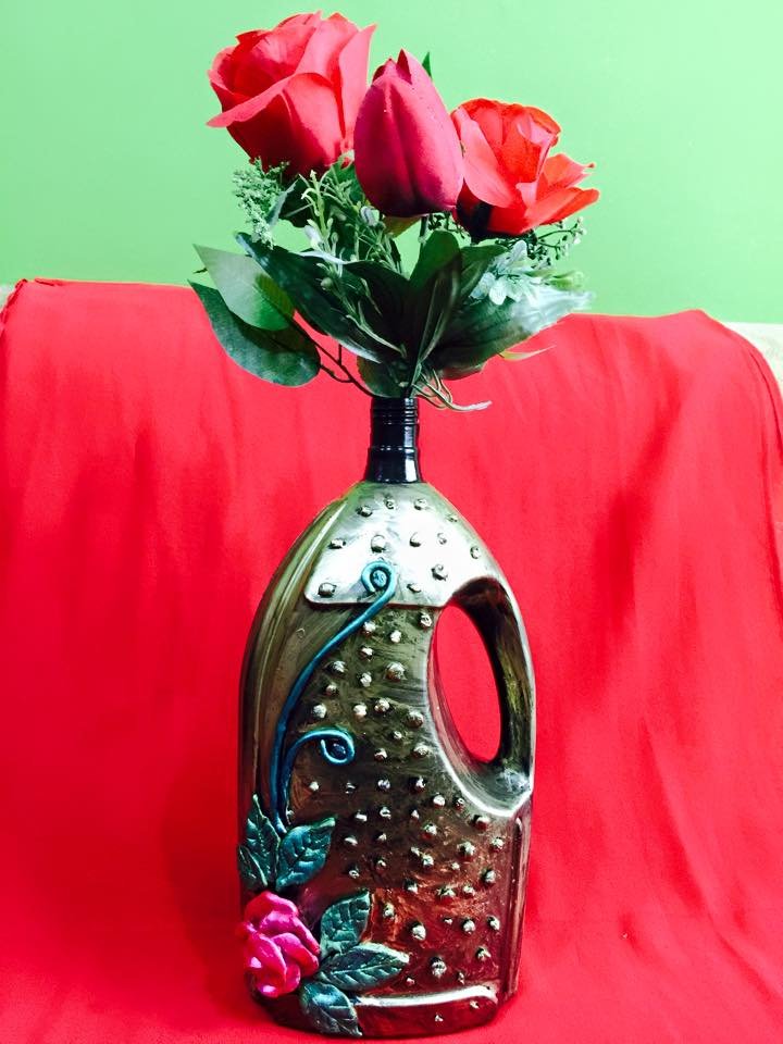 Waste Bottle Flower Vase 1
