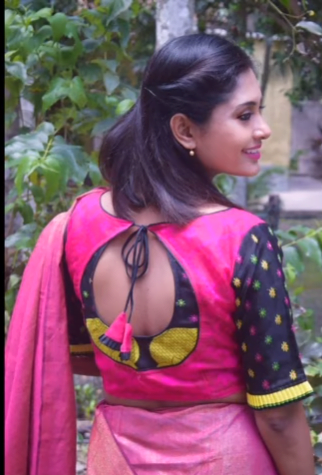 Very Beautiful Designer Blouse Back Neck Designs 10