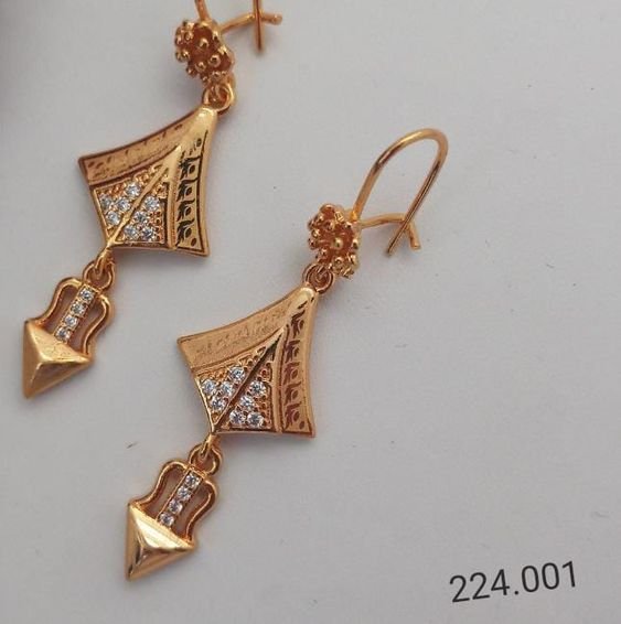 Latest Gold Drop Earrings for Women 11