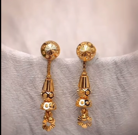 Gold Earrings Design 11