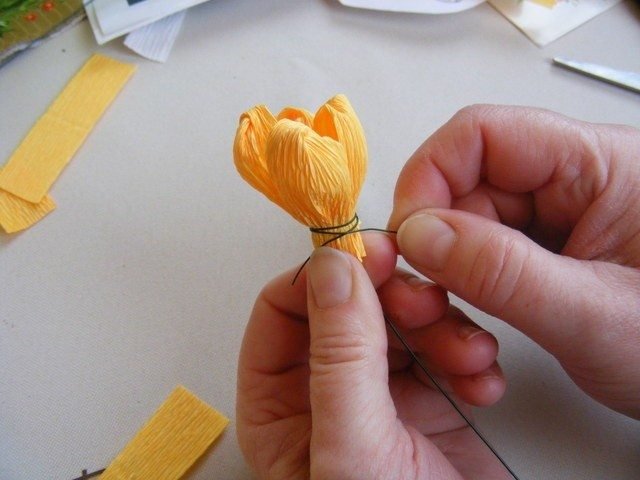 Spring Crocuses of Corrugated Paper 13