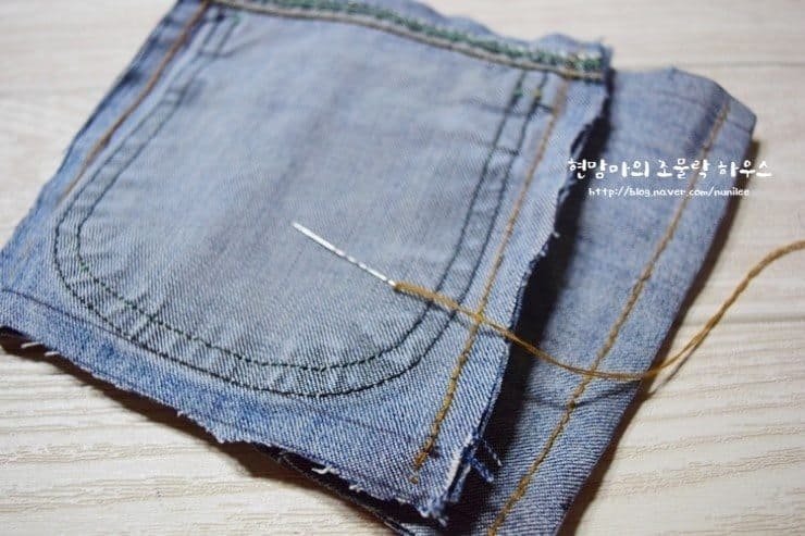 How to make Denim Storage Bags 13