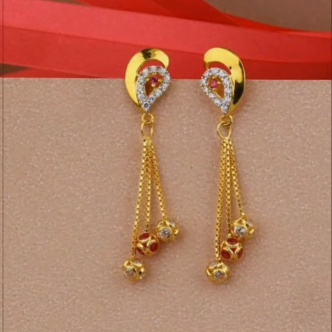 Gold Earrings Design 13