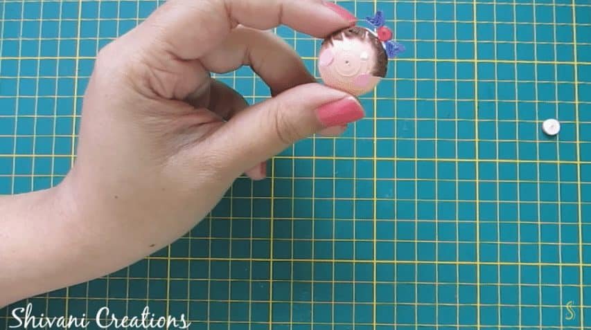 How to make Paper Swing with Quilling Doll 13