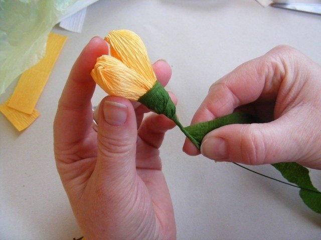 Spring Crocuses of Corrugated Paper 15