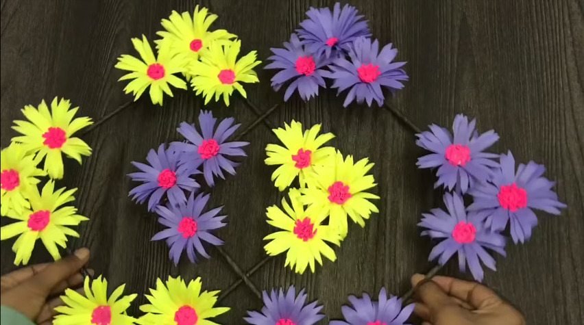 Paper Flower Wall Hanging 16