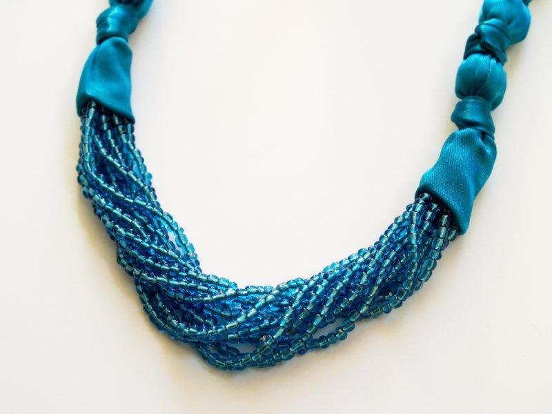 Silk and Beads Necklace 17