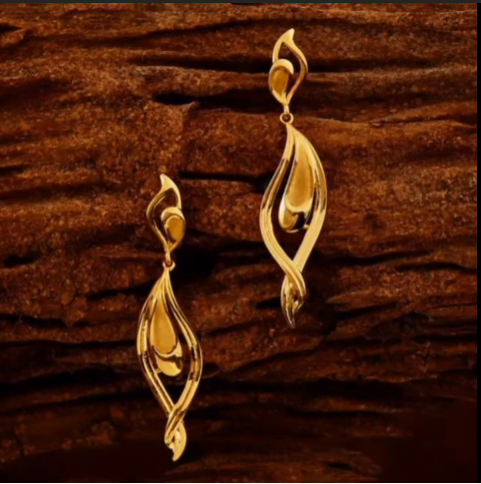 Gold Earrings Design 3