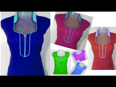 How to make different types of Kurtha Neck 5