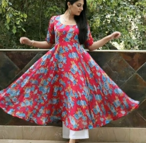 Latest Printed Kurti Designs 8