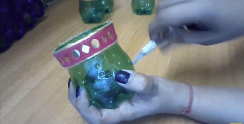 How to make Plastic Bottle Organizer 9