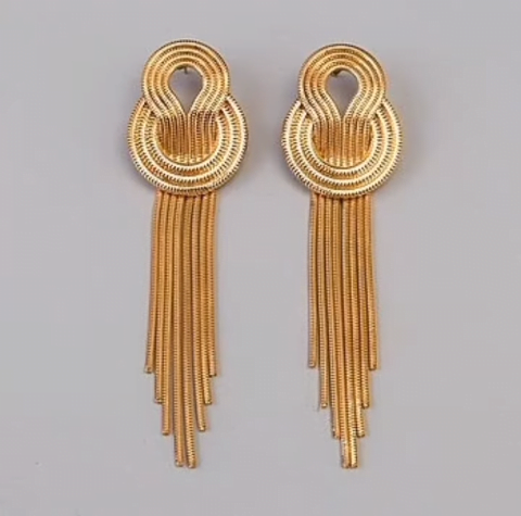 Gold Earrings Design 9