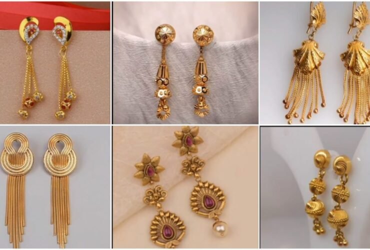 Gold Earrings Design a1