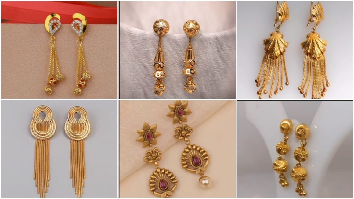 Gold Earrings Design a1