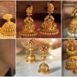 Beautiful gold jhumka earring designs a1