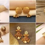 Beautiful Light Weight Daily Wear Gold Earrings Design a1