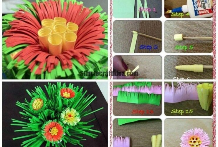 Quilling Grass Flowers a1