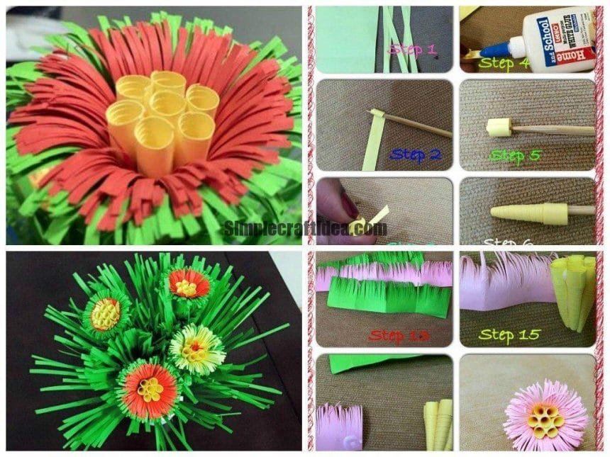 Quilling Grass Flowers a1