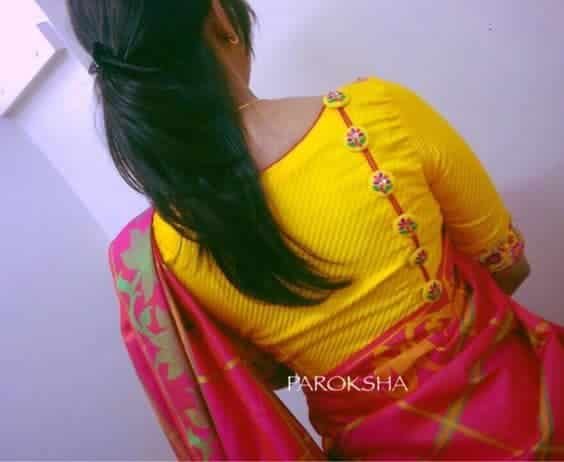 Different types of Blouse for Saree 12