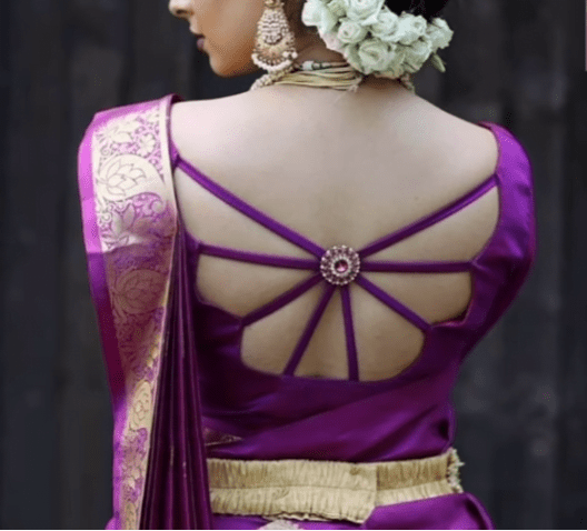 Silk Saree Blouse Design Ideas 16