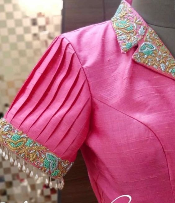 Saree Blouse Sleeve Designs Ideas in 2021 2