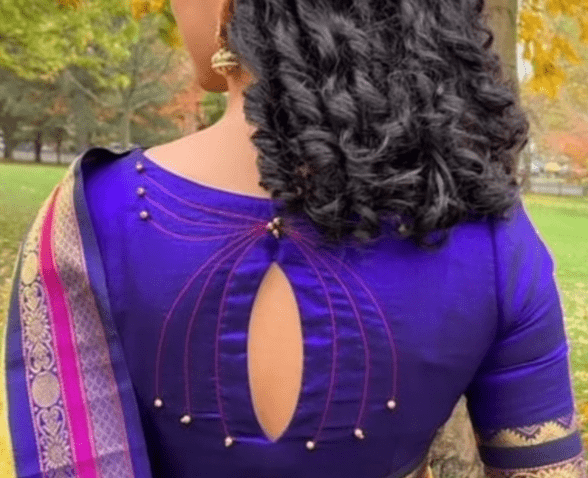 Silk Saree Blouse Design Ideas 20