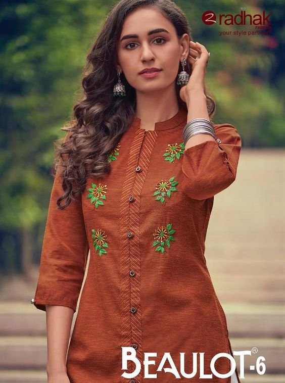 Kurti Front Design with Neck Design 3