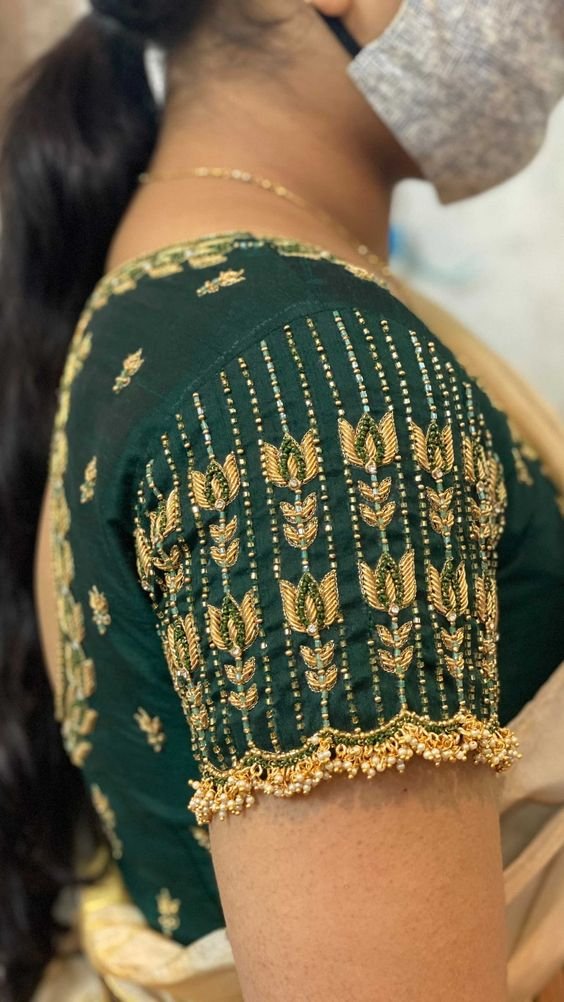 Saree Blouse Sleeve Designs Ideas in 2021 7