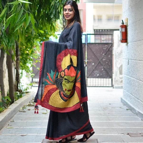 Different types of Patchwork Saree 7