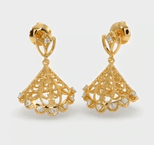 Gorgeous Gold Jhumka Designs 8