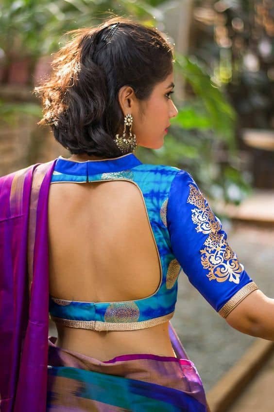 Different Types of Blouse for Saree 9