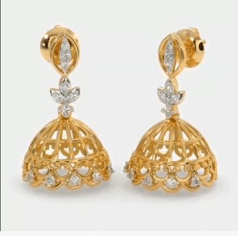 Gorgeous Gold Jhumka Designs 9