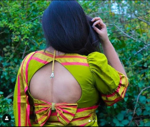 Stylish Saree Blouse Back Designs 9