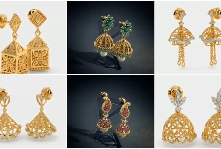 Gorgeous Gold Jhumka Designs a1