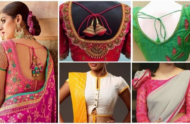 Different Types of Blouse for Saree a1