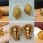 Online Stud Earrings Gold a1