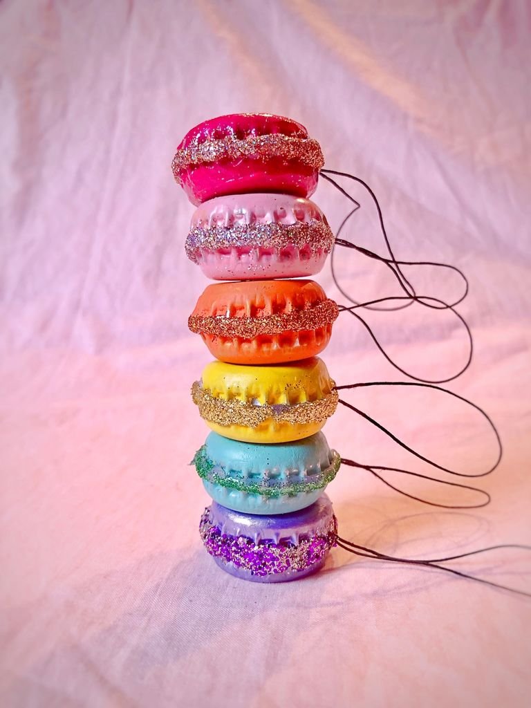 French Macaron Ornaments 1